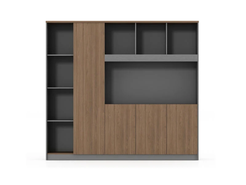 Executive Combination File Cabinet | Modern Office Shelf Hutch