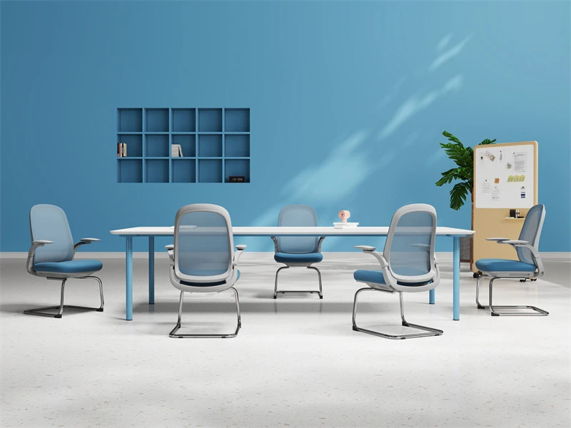 Modern Office Conference Hall Room Chairs with Flip-up Armrests
