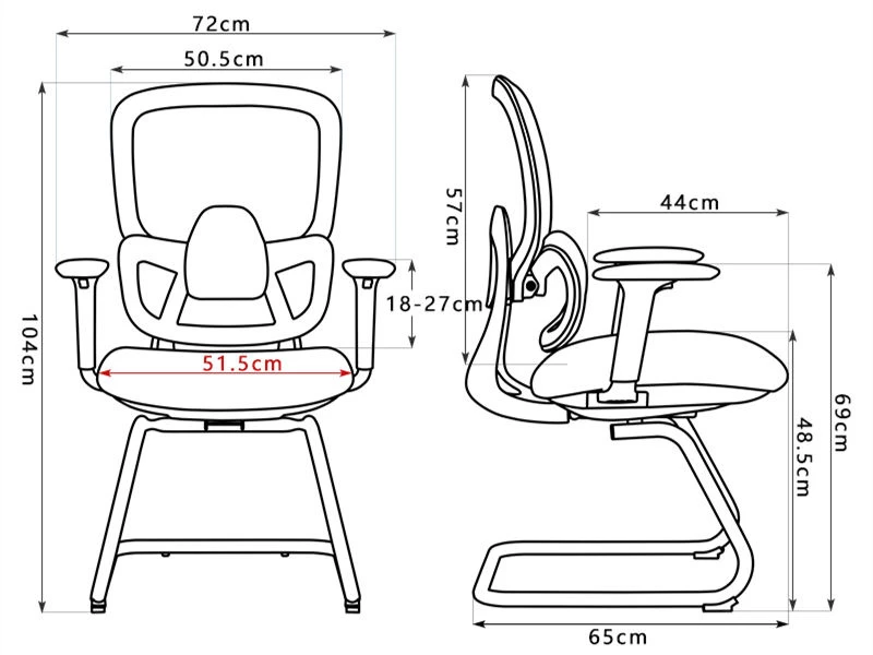 Contemporary Comfortable Mesh Conference Room Chairs