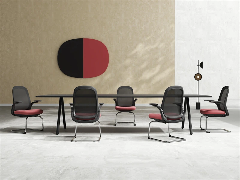 Modern Office Conference Hall Room Chairs with Flip-up Armrests
