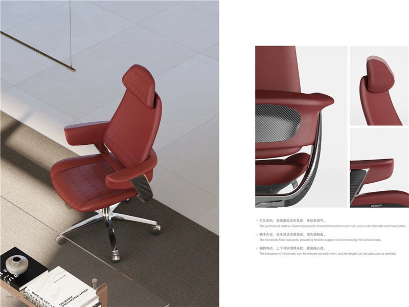  Plush Executive Office Chair | High Back Leather Chair