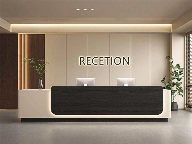 Cheap Tall Receptionist Desk | Modern Receptionist Counter