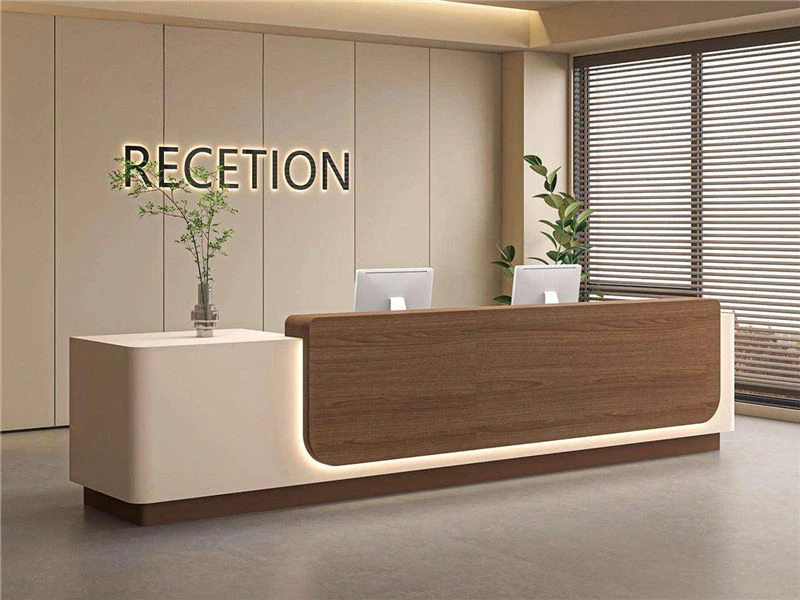 Cheap Tall Receptionist Desk | Modern Receptionist Counter