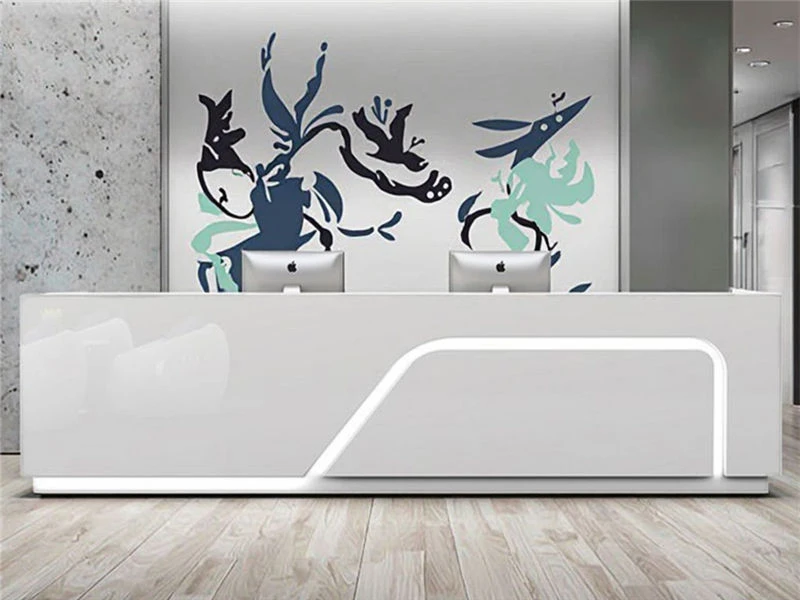 Modern Reception Desk with Counter | Office Desk Furniture