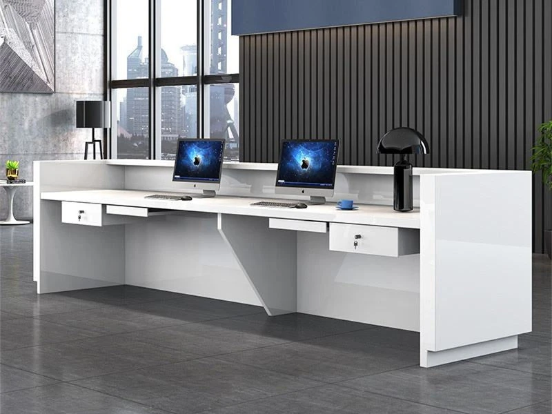Modern Reception Desk with Counter | Office Desk Furniture