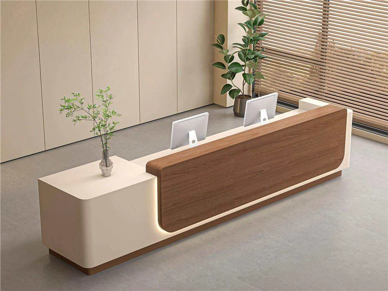 Cheap Tall Receptionist Desk | Modern Receptionist Counter
