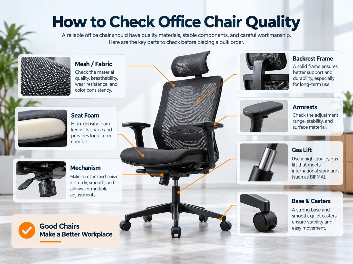 How to Find a Reliable B2B Office Chair Supplier in Asia?