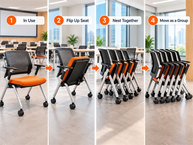 Nesting Chairs — Best for Frequent Layout Changes Which Chairs Support Easy Reconfiguration for Changing Layouts?