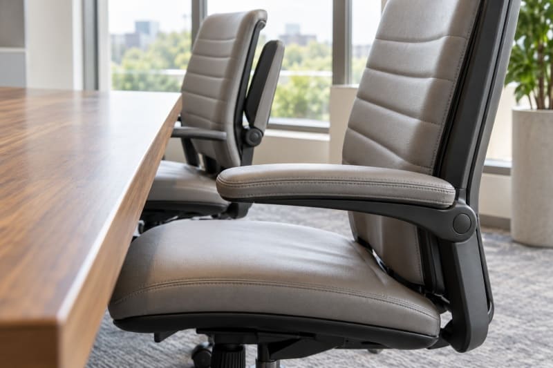 Conference chair armrests beside the edge of a meeting table Trending Conference Chairs with Armrests Market Analysis 2026