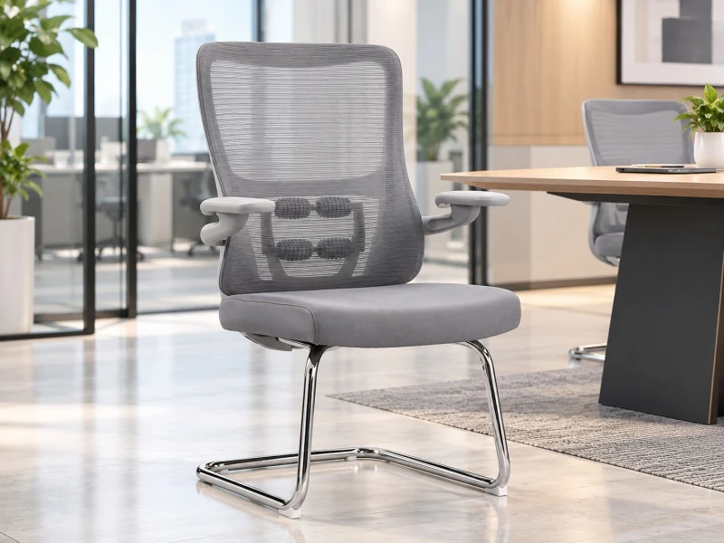 Cantilever Metal Frame with Thick Padded Seat