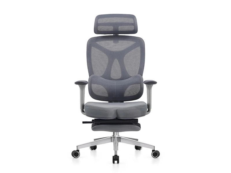 Gray Ergonomic Mesh Office Chair  High Back Adjustable Desk Chair