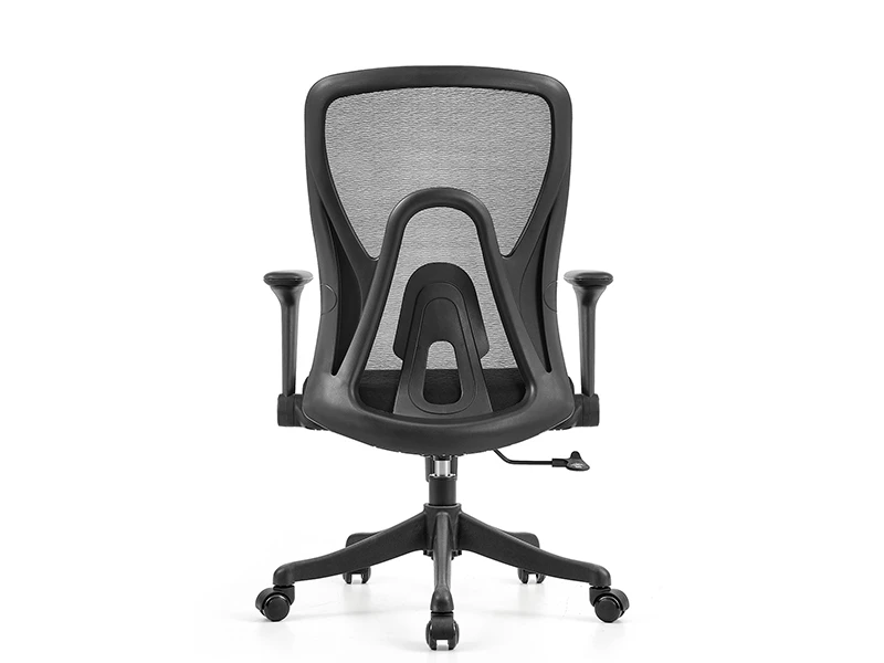 Black Ergonomic Mesh Office Chair with Lumbar Support and 2D Armrests