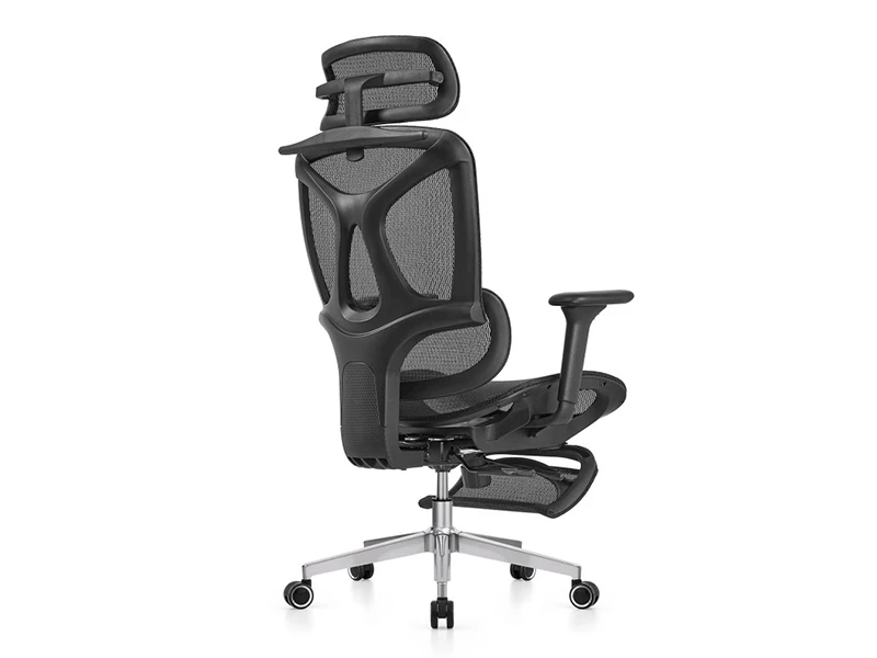 Ergonomic Full Mesh Office Chair | High Back Reclining Desk Chair with Footrest