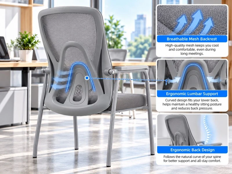 Visitor Chair with Lumbar Support