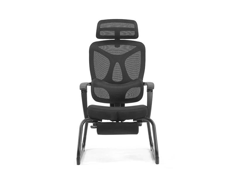 Ergonomic Mesh Office Visitor Chair | Cantilever Guest Chair with Footrest