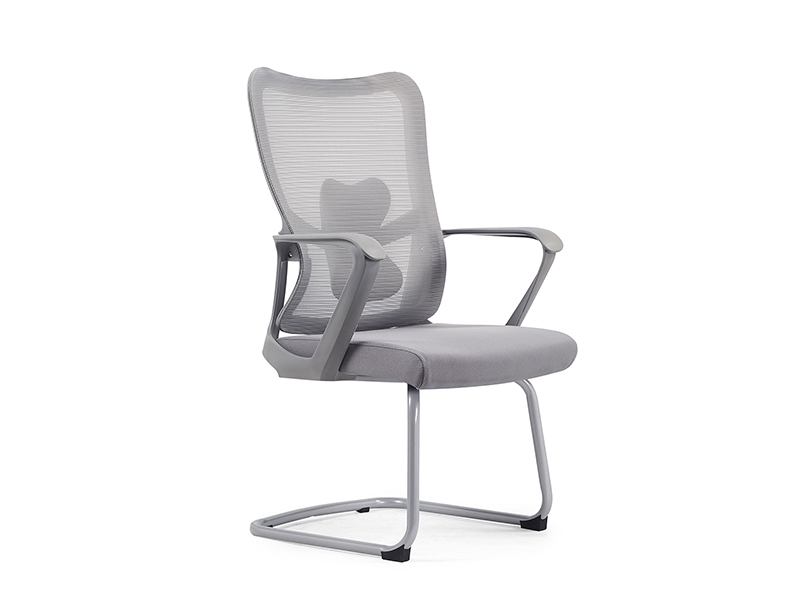 Gray Mesh Office Visitor Chair with Cantilever Frame | LR-2801D