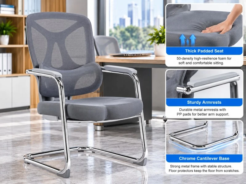 Padded Seat and Chrome Frame