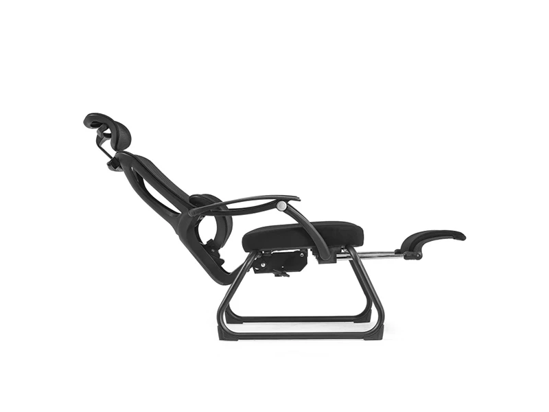Ergonomic Mesh Office Visitor Chair | Cantilever Guest Chair with Footrest