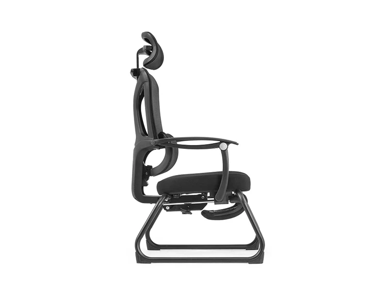 Ergonomic Mesh Office Visitor Chair | Cantilever Guest Chair with Footrest