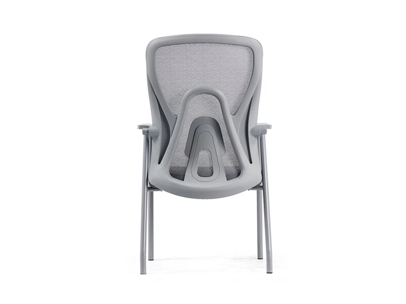 Gray Mesh Office Visitor Chair | Four Leg Office Guest Chair