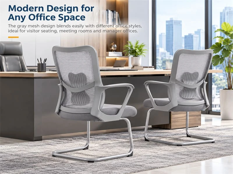 Gray Styling with Breathable Mesh