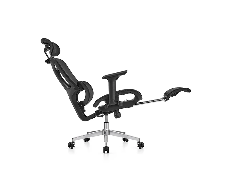 Ergonomic Full Mesh Office Chair | High Back Reclining Desk Chair with Footrest