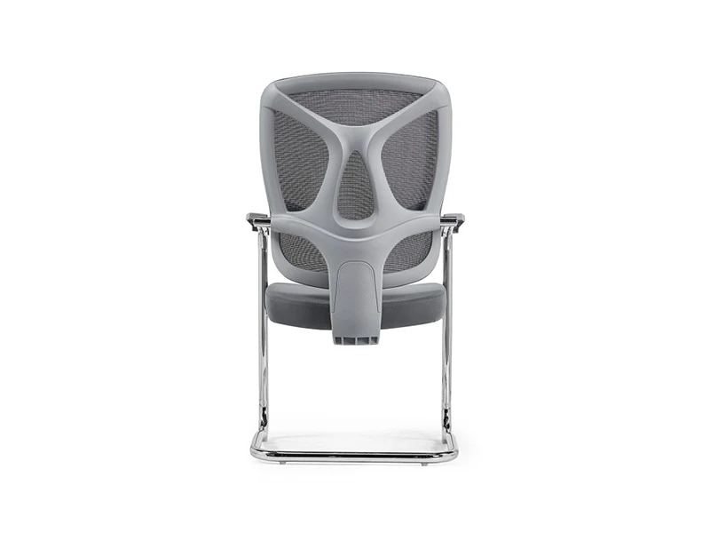 Gray Mesh Office Visitor Chair | Ergonomic Cantilever Guest Chair
