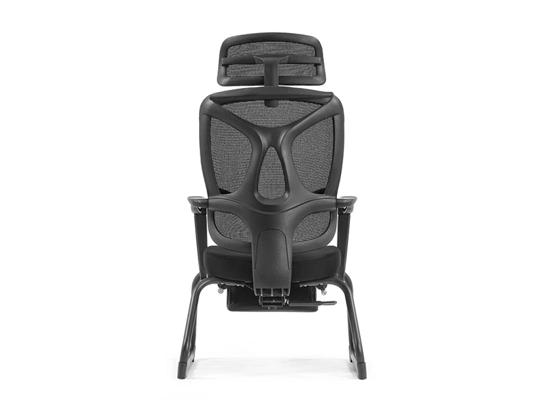 Ergonomic Mesh Office Visitor Chair | Cantilever Guest Chair with Footrest