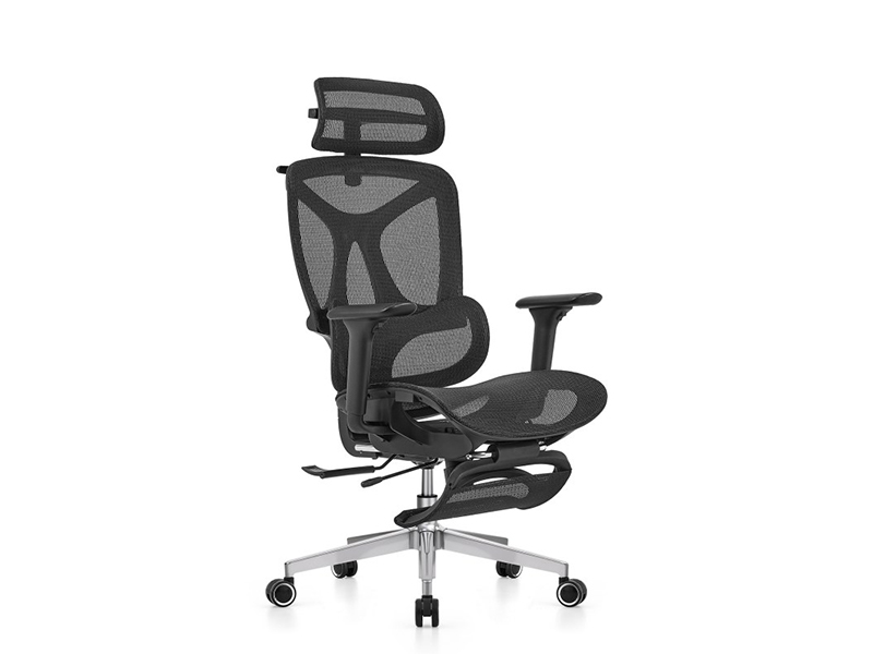 Ergonomic Full Mesh Office Chair | High Back Reclining Desk Chair with Footrest